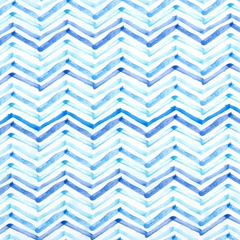 Outdoorstoff Canvas Zacken – blau,  image number 1
