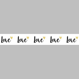 Washi Tape Love | Rayher – weiss, 