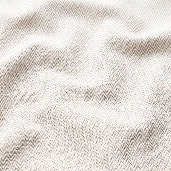Dekostoff Jacquard dezentes Chevron – dunkelbeige