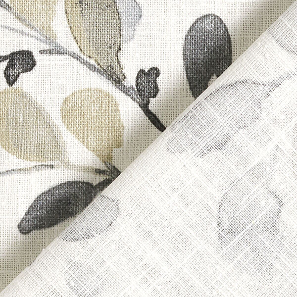 Dekoleinen Blätterranken – grau | Reststück 100cm
