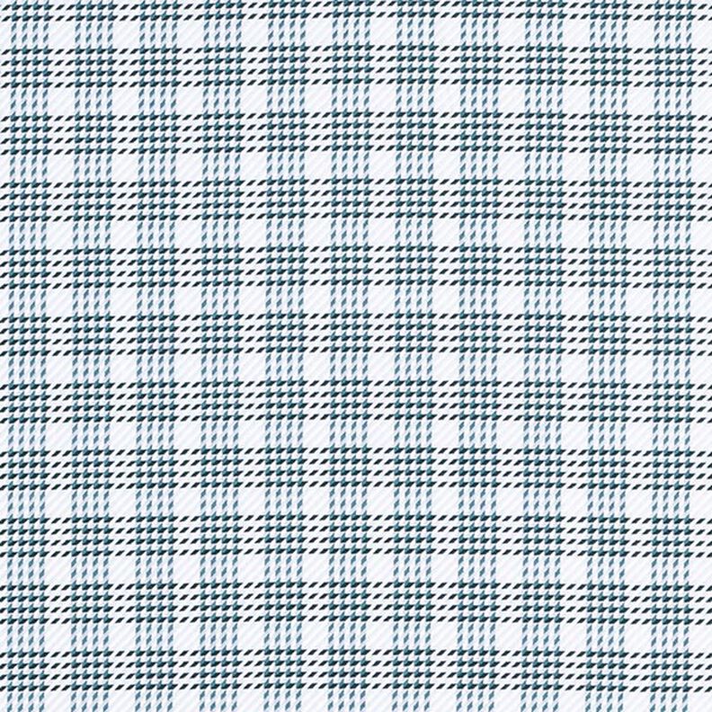 Blusenstoff Pepitakaro – weiss/anthrazit,  image number 1