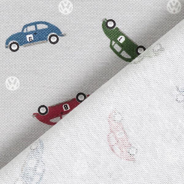 Dekostoff Halbpanama VW Mini Käfer – silbergrau