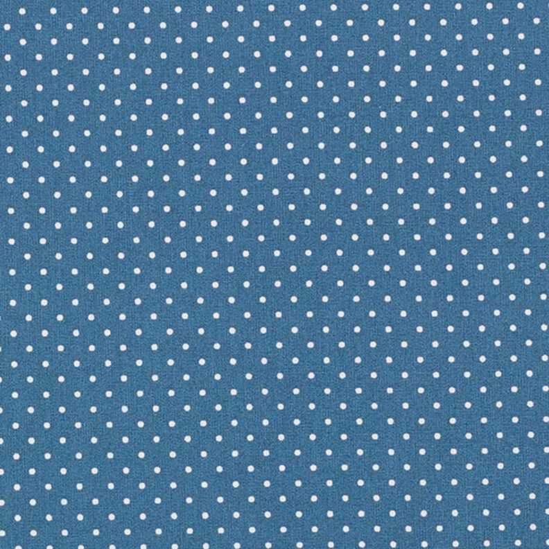Beschichtete Baumwolle kleine Punkte – jeansblau,  image number 1