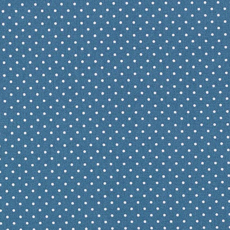 Beschichtete Baumwolle kleine Punkte – jeansblau,  image number 1