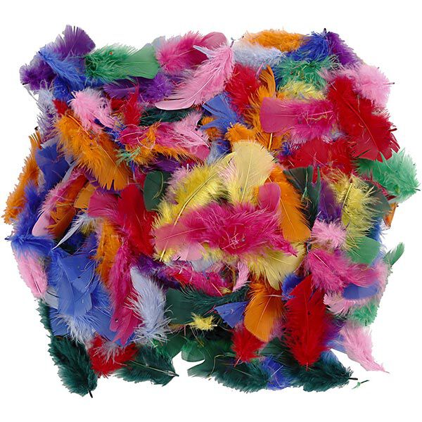 Federn [ 50 g ] – Farbmix,  image number 2