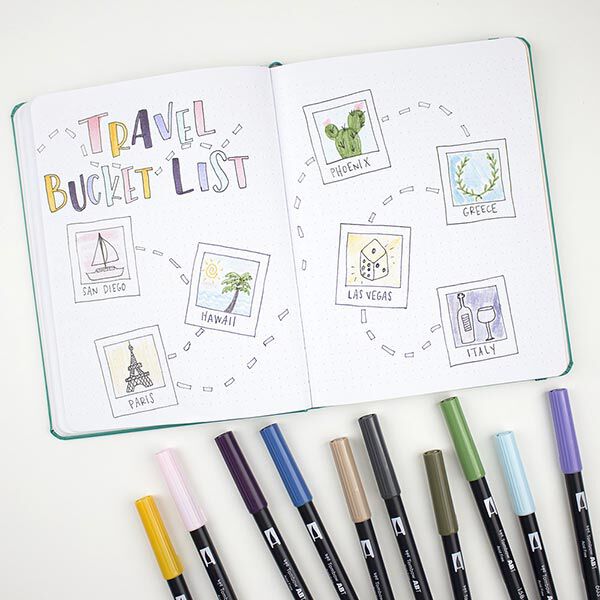 ABT Dual Brush Pen Aquarell Pastellfarben Set [ 18 Stück ] | Tombow,  image number 7