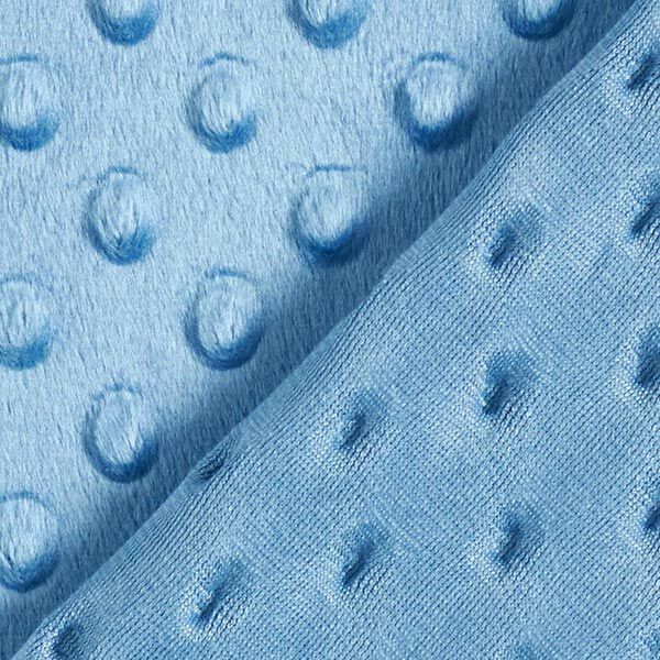 Kuschelfleece geprägte Punkte – hellblau – Muster,  image number 4