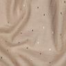 Musselin/ Doppel-Krinkel Gewebe Rechteck Foliendruck | Poppy Fabrics – anemone/gold metallic,  thumbnail number 2