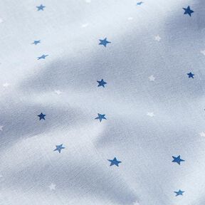 Baumwollstoff Cretonne Sterne – blau, 