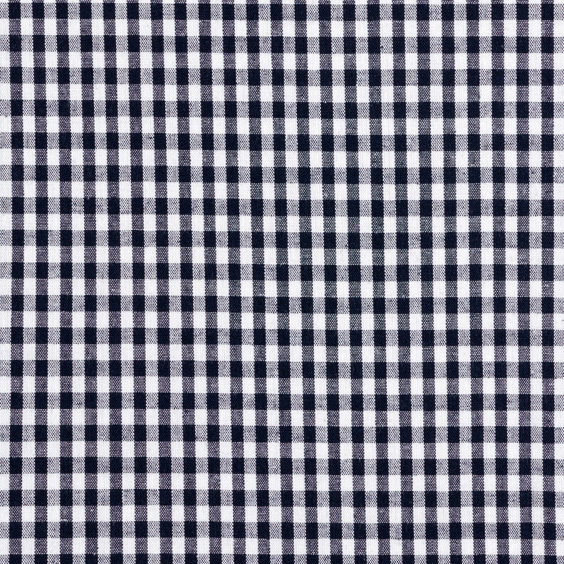 Baumwollstoff Vichykaro 0,5 cm – schwarzblau/weiss,  image number 1