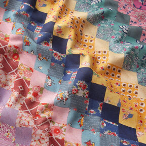 GOTS Baumwollbatist Mustermix Farbverlauf | TCC x LOOKS by Wolfgang Joop – rosa/gelb, 