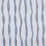 Dekostoff Halbpanama Wellenstreifen – blau,  thumbnail number 1