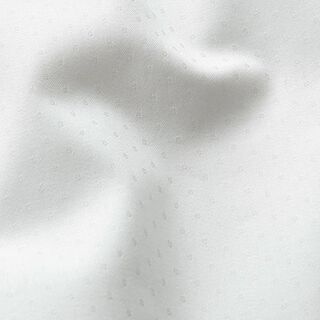 Stretch Baumwoll-Jacquard Pünktchen – wollweiss | Reststück 50cm
