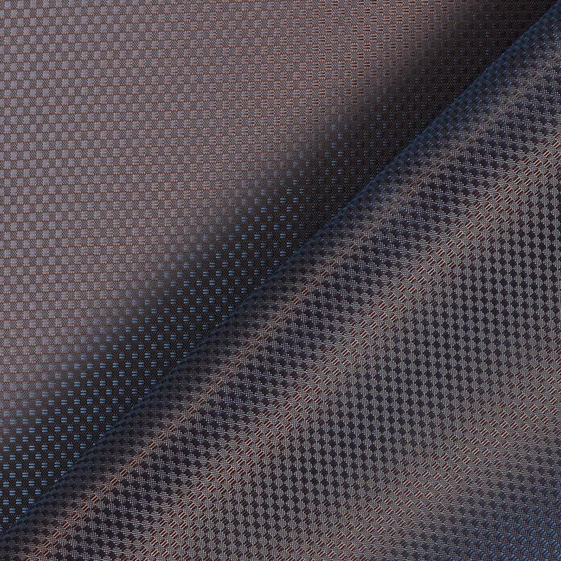 Futterstoff Jacquard kleine Kästchen Changierend – braun/blau,  image number 3