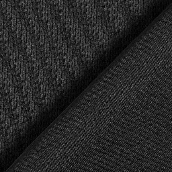 Leichter Sport-Piqué-Jersey – schwarz