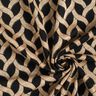 Viskosejersey Glitzer-Zopfmuster – schwarz/apricot,  thumbnail number 3