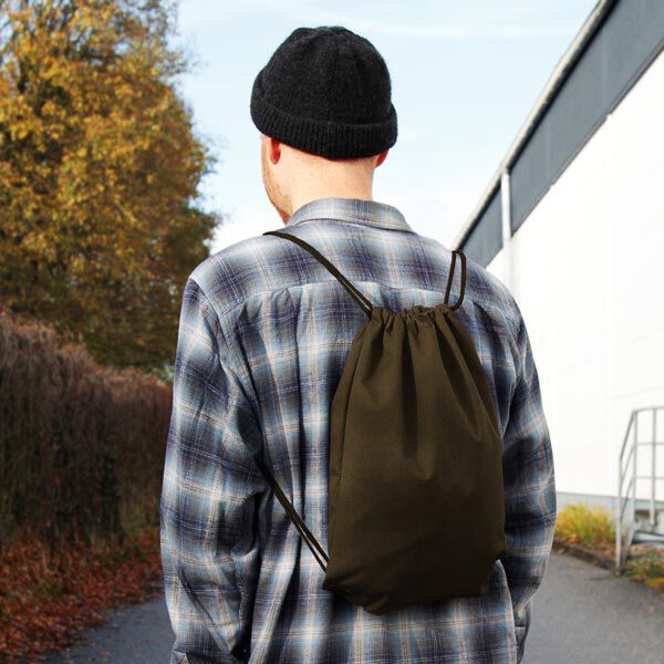 Dekostoff Canvas – dunkelbraun | Reststück 50cm