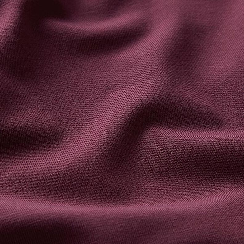 GOTS Baumwolljersey | Tula – aubergine,  image number 2