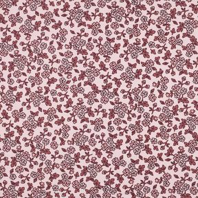 Baumwollflanell Blümchen | Poppy Fabrics – rosé/malve, 