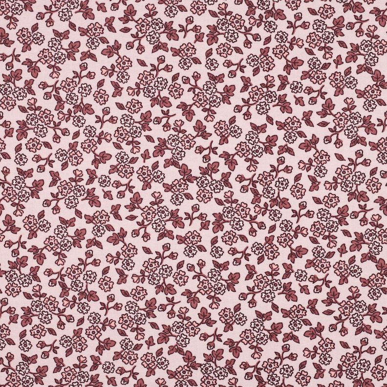Baumwollflanell Blümchen | Poppy Fabrics – rosé/malve,  image number 1