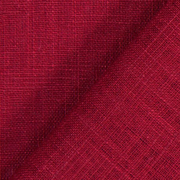 Leinen Medium – bordeauxrot | Reststück 100cm