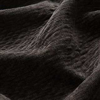 Polsterstoff Chenille 3D-Effekt – schwarzbraun, 