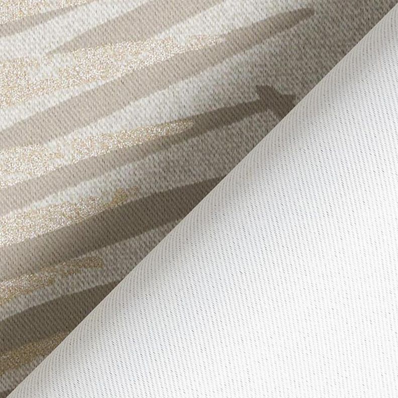 Verdunkelungsstoff Palmwedel Metallic – beige/gold,  image number 4
