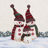 Dekopanel Gobelin Schneemann-Trio – hellbeige,  thumbnail number 1