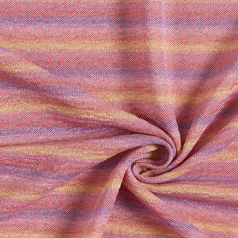 Glitzer Jersey Streifen Farbverlauf – pink,  image number 3