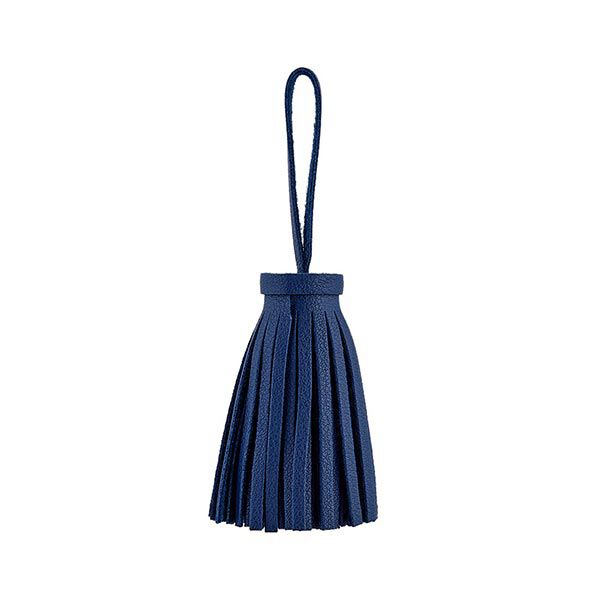 Quaste Lederimitat [60mm] – marineblau,  image number 2