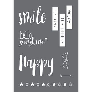 Schablone Smile [A4] | Rayher, 