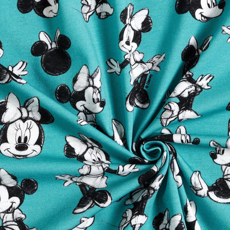 Baumwolljersey Minnie Mouse | Disney – hellblau,  image number 3