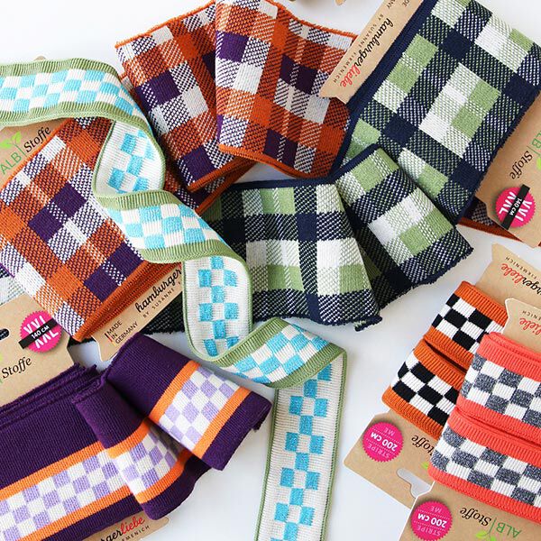 GOTS Bio Jacquardband STRIPE ME COLLEGE [200 cm | 3,5 cm] | Albstoffe | Hamburger Liebe,  image number 2
