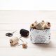 Dekostoff Canvas Blumen – grau/weiss,  thumbnail number 9