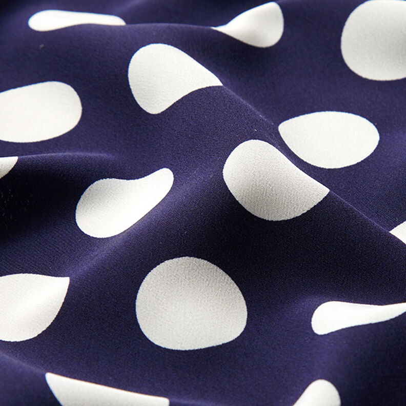 Kreppgewebe Polka Dots [2,5 cm] – marineblau,  image number 2