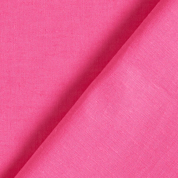 Baumwoll-Leinen-Mix Uni – pink | Reststück 50cm