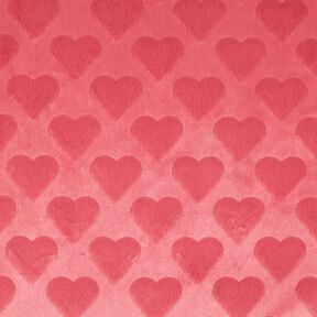 Kunstfell Herzen | Poppy Fabrics – malve, 