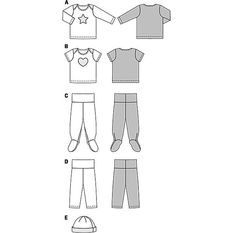 Shirt / Hose / Mütze | Burda 9423 | 56-80,  image number 5