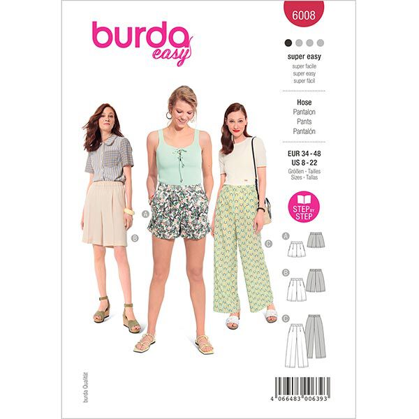 Shorts | Burda 6008 | 34-48, image number 1