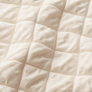 Leichter Steppstoff Rauten | Fibre Mood – wollweiss, 