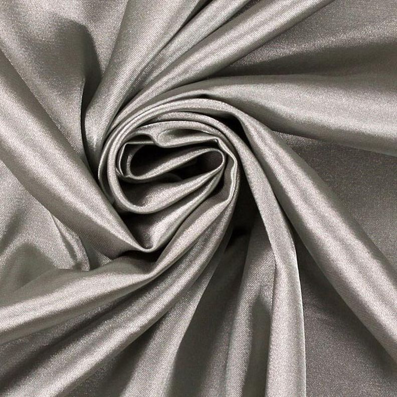 Stretch Satin – silber metallic,  image number 2