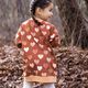 Sweatshirt angeraut Aquarell-Herzen Digitaldruck | by Poppy – terracotta/lachs,  thumbnail number 5