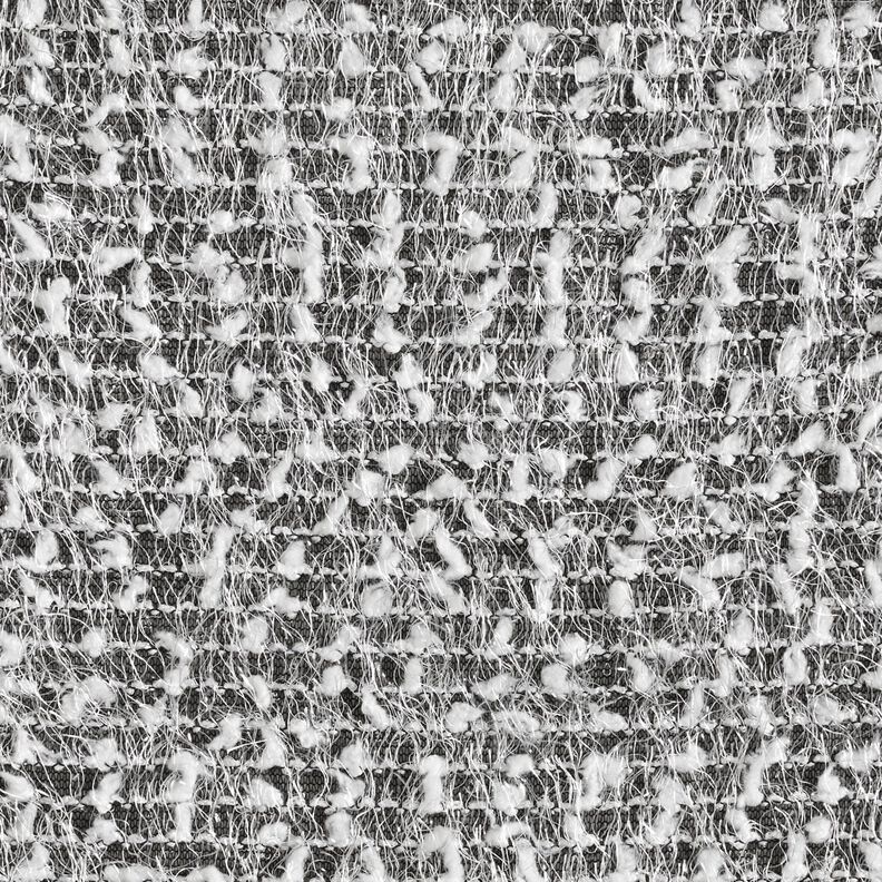 Strickstoff Effektgarn – schwarz/weiss, image number 1