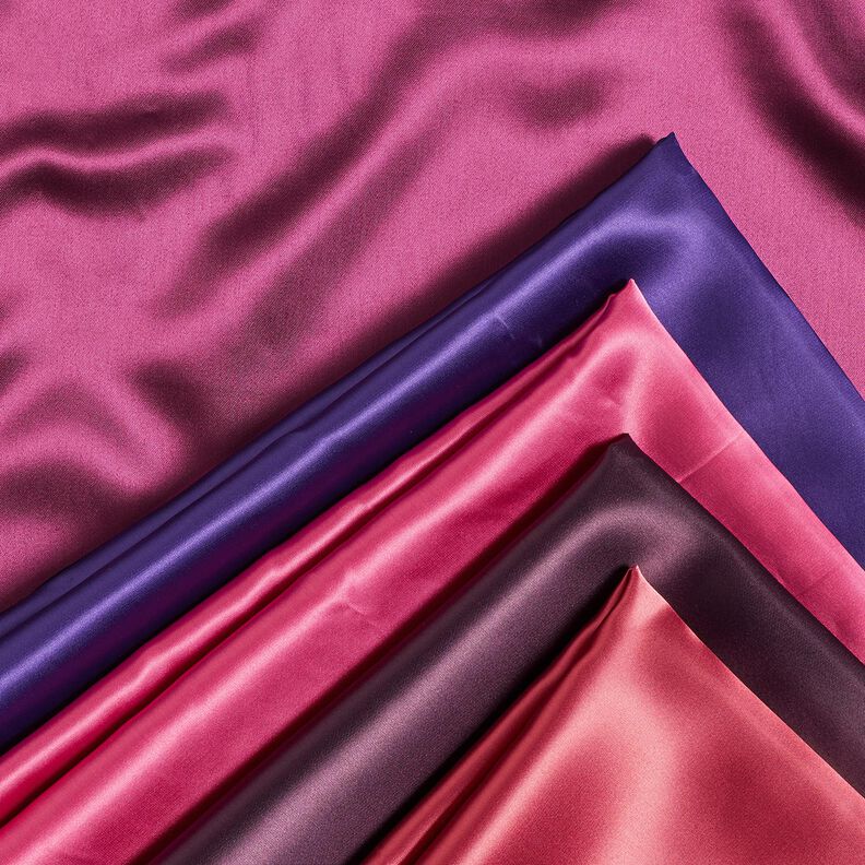 Satinfutter Uni – merlot,  image number 4