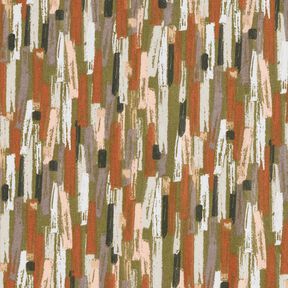Baumwollstoff Cretonne Pinselstriche – pinie/bronze, 