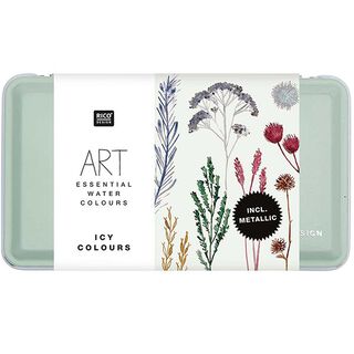 Art Essential Aquarellmalfarben Eisige Farben Metallic | Rico Design, 
