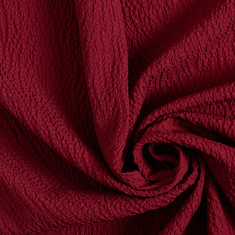 Leichter Cloque Uni – bordeauxrot,  image number 3