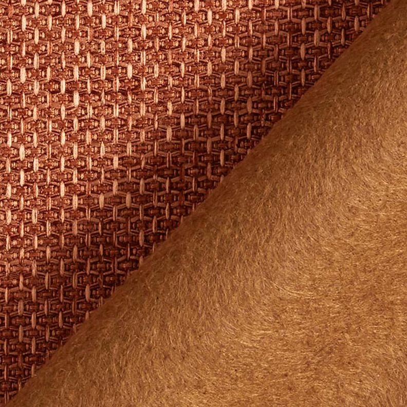 Polsterstoff Wabenstruktur – terracotta,  image number 3