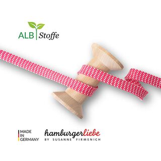 Bio Flechtkordel Twist Me Dots [ 15 mm ] | Albstoffe – pink, 