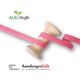 Bio Flechtkordel Twist Me Dots [ 15 mm ] | Albstoffe – pink,  thumbnail number 1